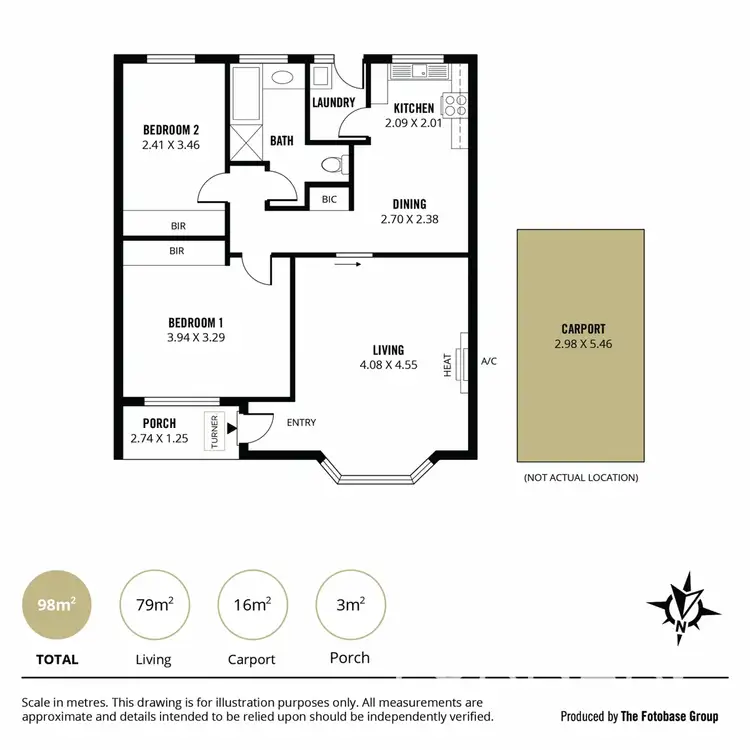 Floorplan of Homely unit listing, 2/115 Allinga Avenue, Glenunga SA 5064