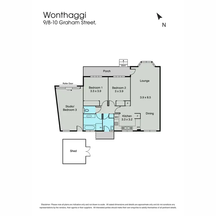 Floorplan of Homely unit listing, 9/8-10 Graham Street, Wonthaggi VIC 3995