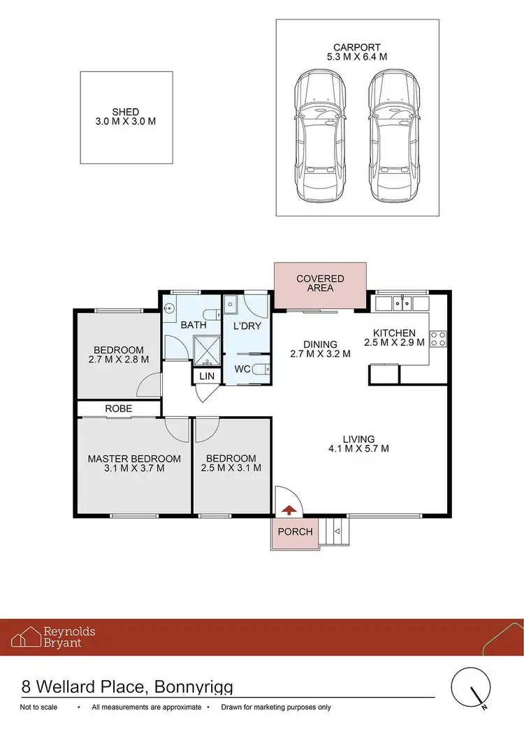 Floorplan of Homely house listing, 8 Wellard Place, Bonnyrigg NSW 2177