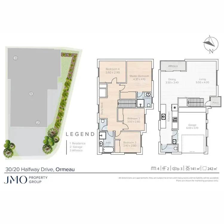 Floorplan of Homely townhouse listing, 30/20 Halfway Drive, Ormeau QLD 4208