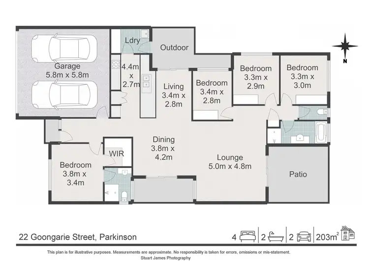 Floorplan of Homely house listing, 22 Goongarrie Crescent, Parkinson QLD 4115