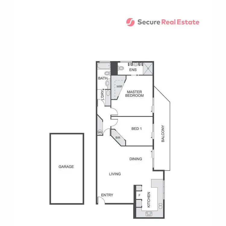 Floorplan of Homely unit listing, 2/17 Dunmore Tce, Auchenflower QLD 4066