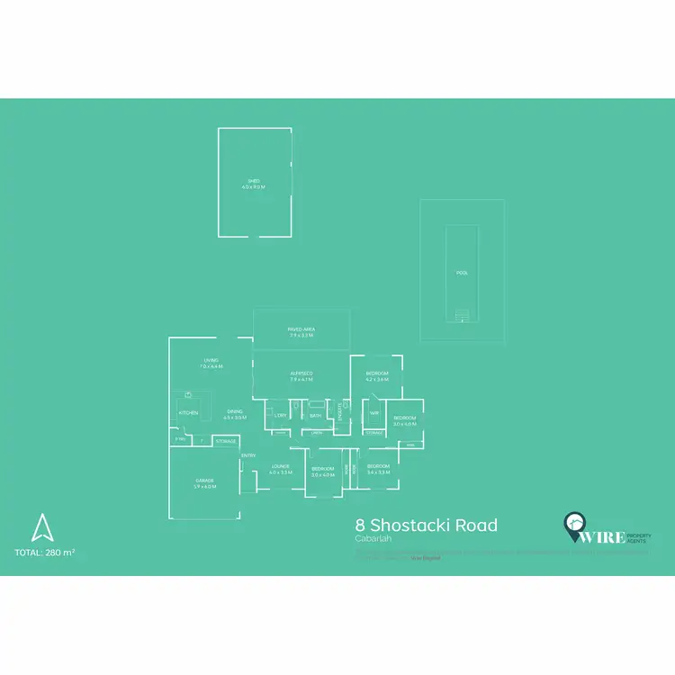 Floorplan of Homely house listing, 8 Shostacki Road, Cabarlah QLD 4352