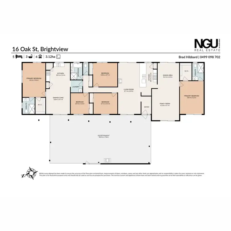Floorplan of Homely rural property listing, 16 Oak Street, Brightview QLD 4311