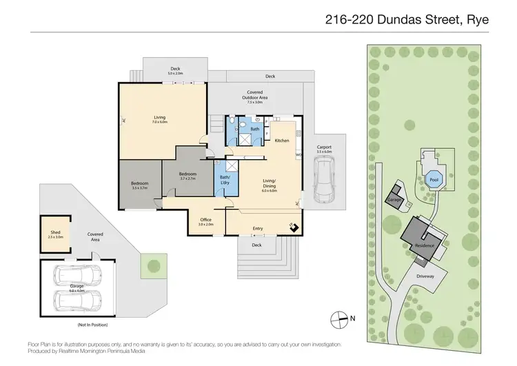 Floorplan of Homely house listing, 216-220 Dundas Street, Rye VIC 3941
