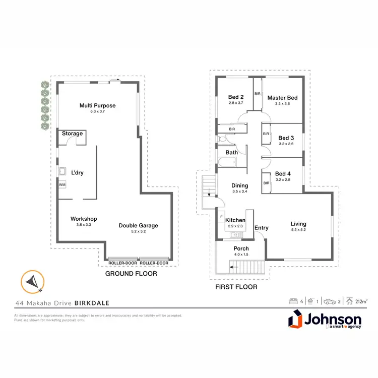 Floorplan of Homely house listing, 44 Makaha Drive, Birkdale QLD 4159