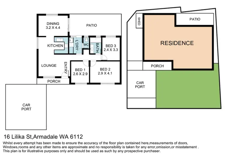 Floorplan of Homely house listing, 16 Lilika Street, Armadale WA 6112