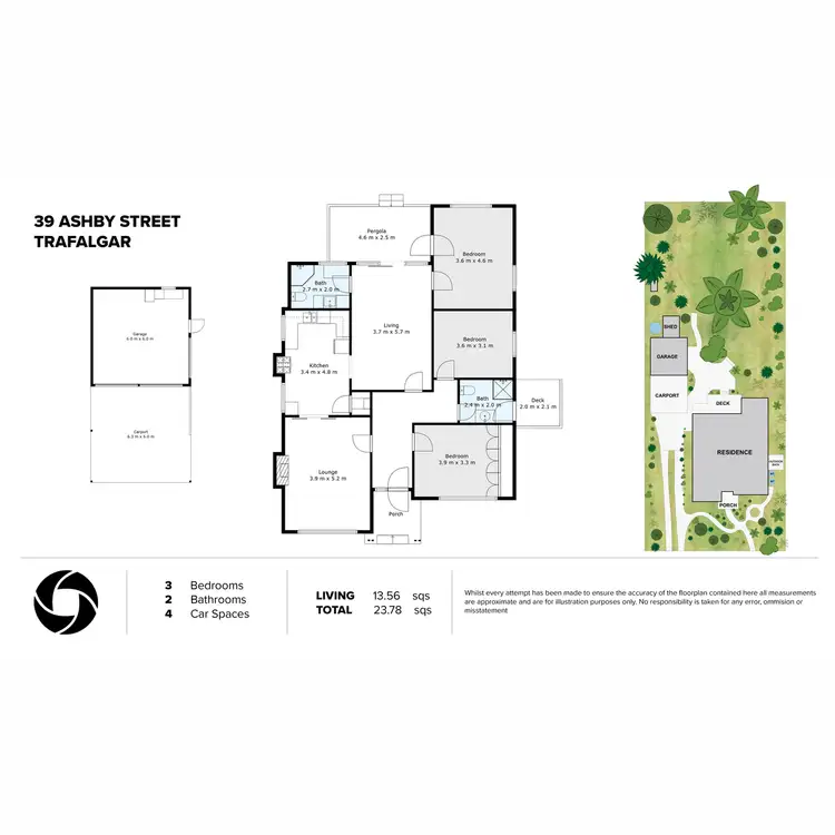 Floorplan of Homely house listing, 39 Ashby Street, Trafalgar VIC 3824