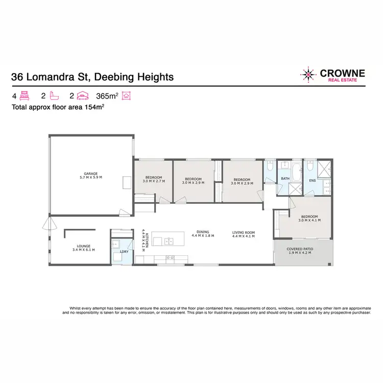 Floorplan of Homely house listing, 36 Lomandra Street, Deebing Heights QLD 4306