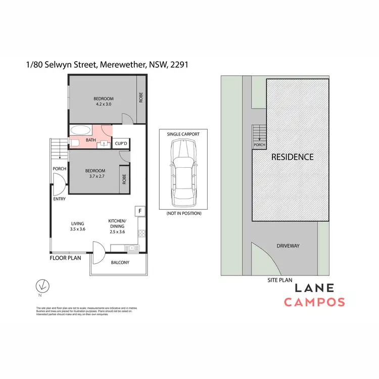 Floorplan of Homely unit listing, 1/80 Selwyn Street, Merewether NSW 2291