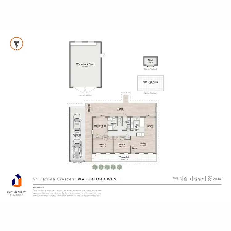 Floorplan of Homely house listing, 21 Katrina Crescent, Waterford West QLD 4133