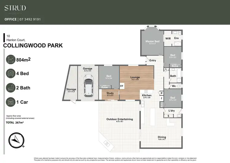 Floorplan of Homely house listing, 10 Hanlon Court, Collingwood Park QLD 4301