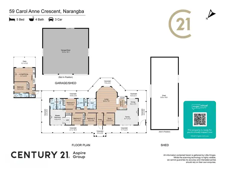 Floorplan of Homely rural property listing, 59 Carol-Anne Crescent, Narangba QLD 4504