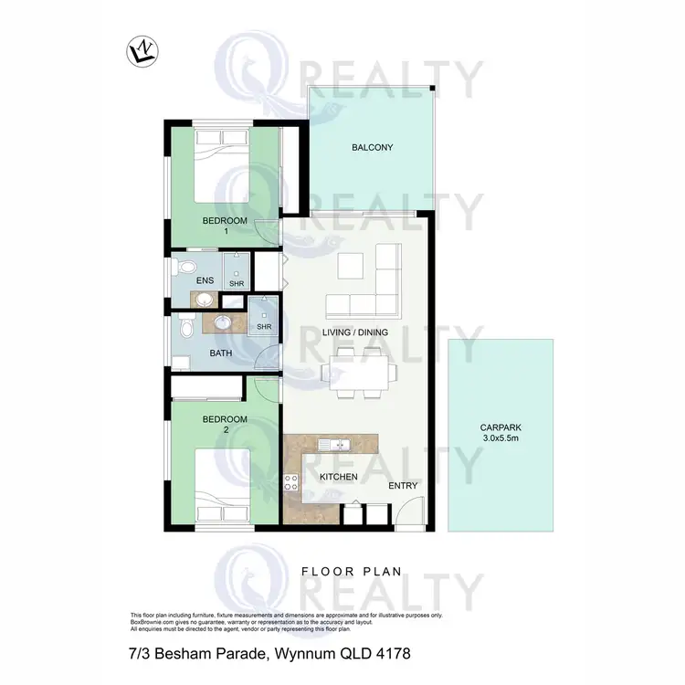 Floorplan of Homely apartment listing, 7/3 Besham Parade, Wynnum QLD 4178