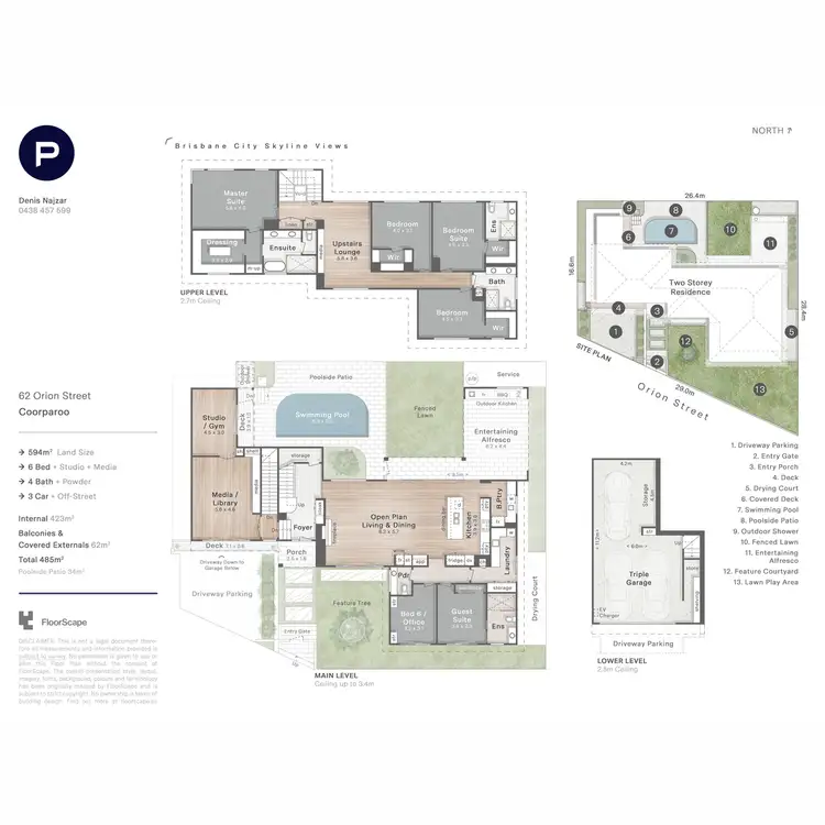 Floorplan of Homely house listing, 62 Orion Street, Coorparoo QLD 4151