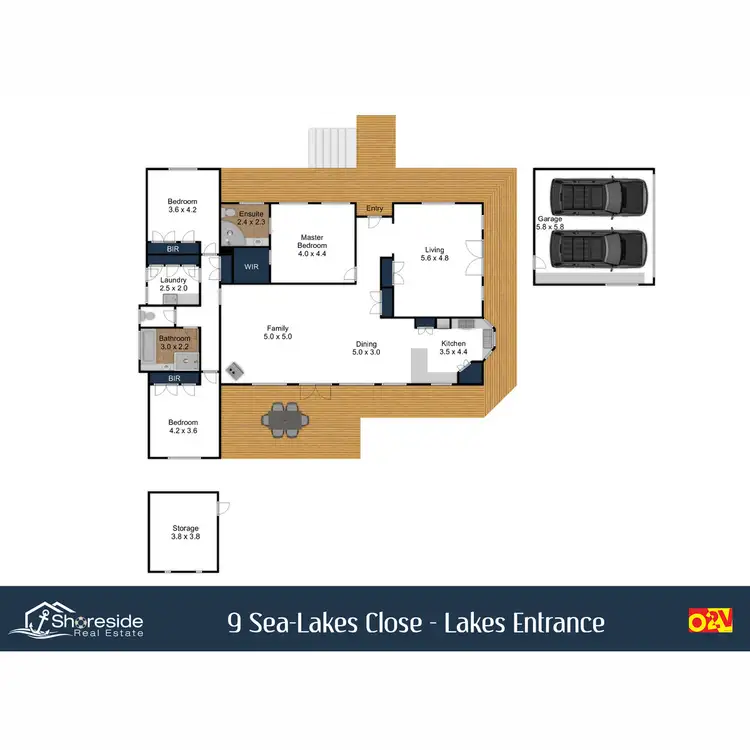 Floorplan of Homely house listing, 9 Sea-Lakes Close, Lakes Entrance VIC 3909