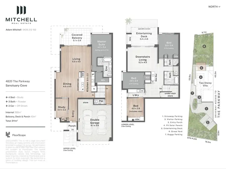 Floorplan of Homely house listing, 4820 The Parkway, Sanctuary Cove QLD 4212