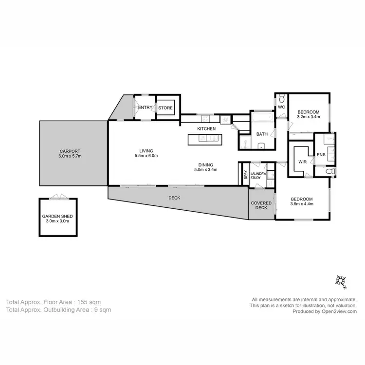 Floorplan of Homely house listing, 6 Oxleys Road, Kettering TAS 7155