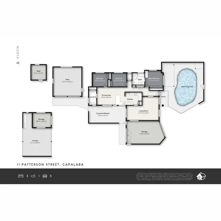 Floorplan of Homely house listing, 11 Patterson Street, Capalaba QLD 4157