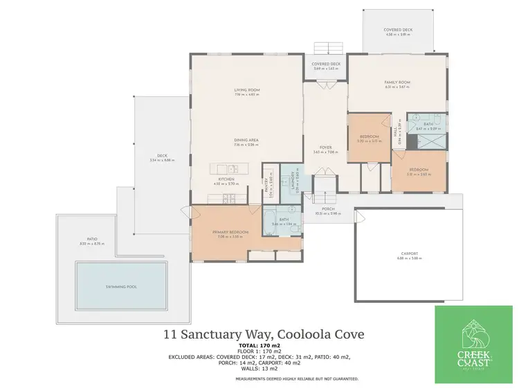 Floorplan of Homely house listing, 11 Sanctuary Way, Cooloola Cove QLD 4580