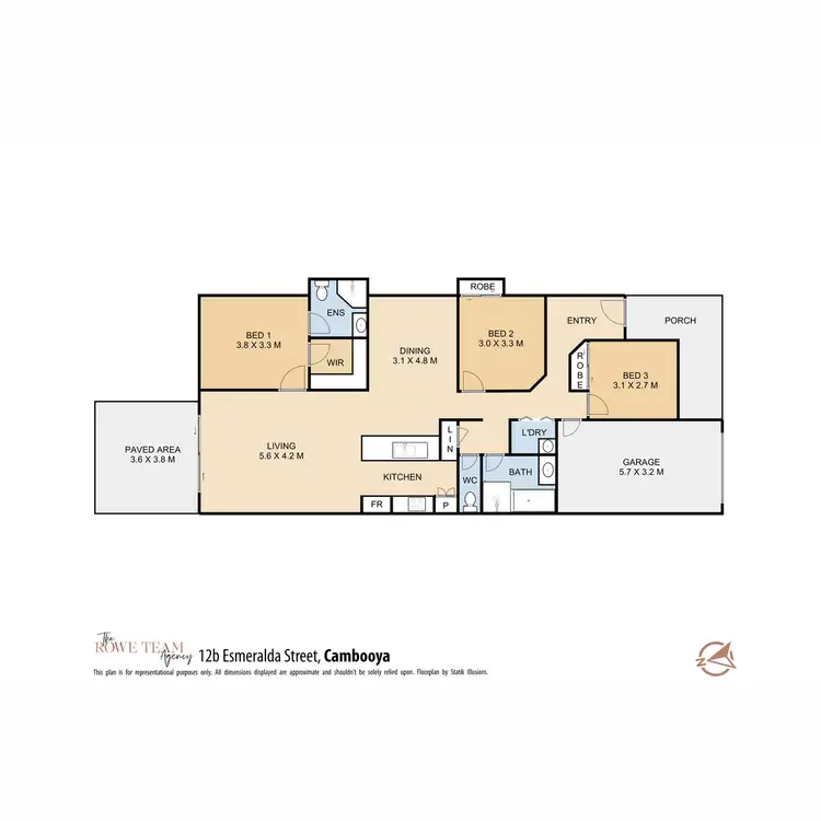 Floorplan of Homely villa listing, 2/12 Esmeralda Street, Cambooya QLD 4358