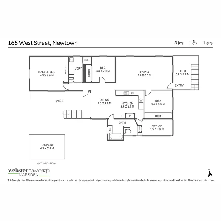 Floorplan of Homely house listing, 165 West Street, Newtown QLD 4350