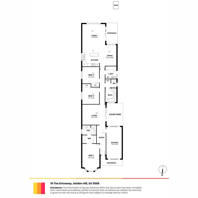 Floorplan of Homely house listing, 10 The Driveway, Holden Hill SA 5088