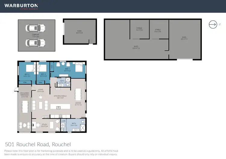 Floorplan of Homely rural property listing, 501 Rouchel Road, Rouchel NSW 2336
