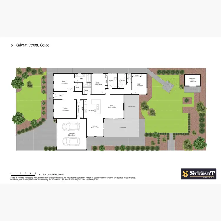 Floorplan of Homely house listing, 61 Calvert Street, Colac VIC 3250