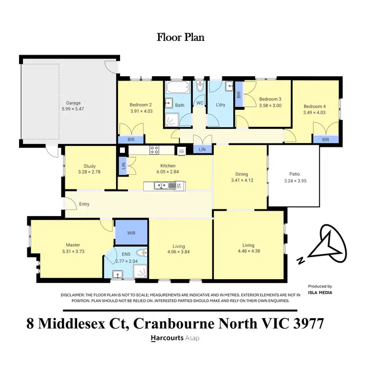 Floorplan of Homely house listing, 8 Middlesex Court, Cranbourne North VIC 3977