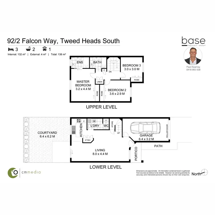 Floorplan of Homely townhouse listing, 92/2 Falcon Way, Tweed Heads South NSW 2486