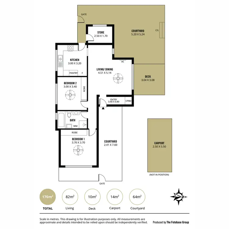 Floorplan of Homely unit listing, 1/59 Ashbrook Avenue, Payneham SA 5070
