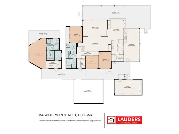 Floorplan of Homely house listing, 154 Waterman Street, Old Bar NSW 2430