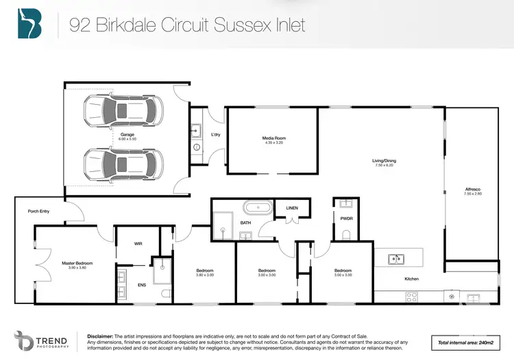 Floorplan of Homely house listing, 92 Birkdale Circuit, Sussex Inlet NSW 2540