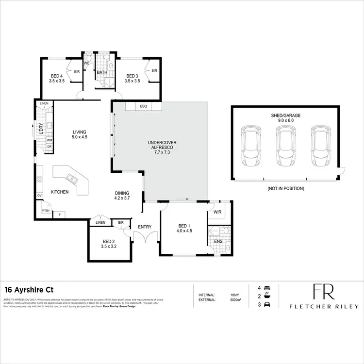 Floorplan of Homely house listing, 16 Ayrshire Court, Pie Creek QLD 4570