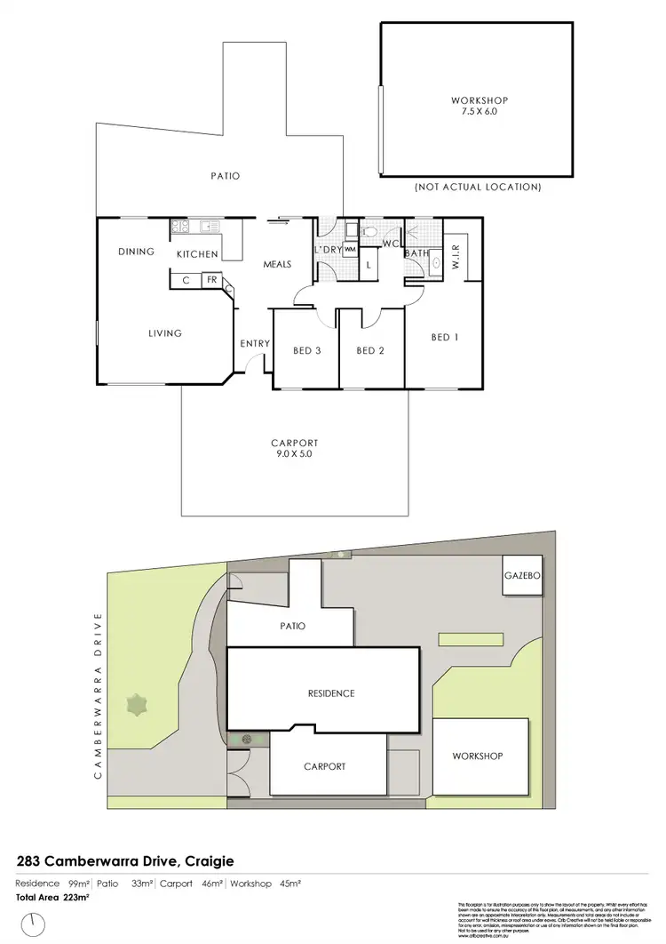 Floorplan of Homely house listing, 283 Camberwarra Drive, Craigie WA 6025