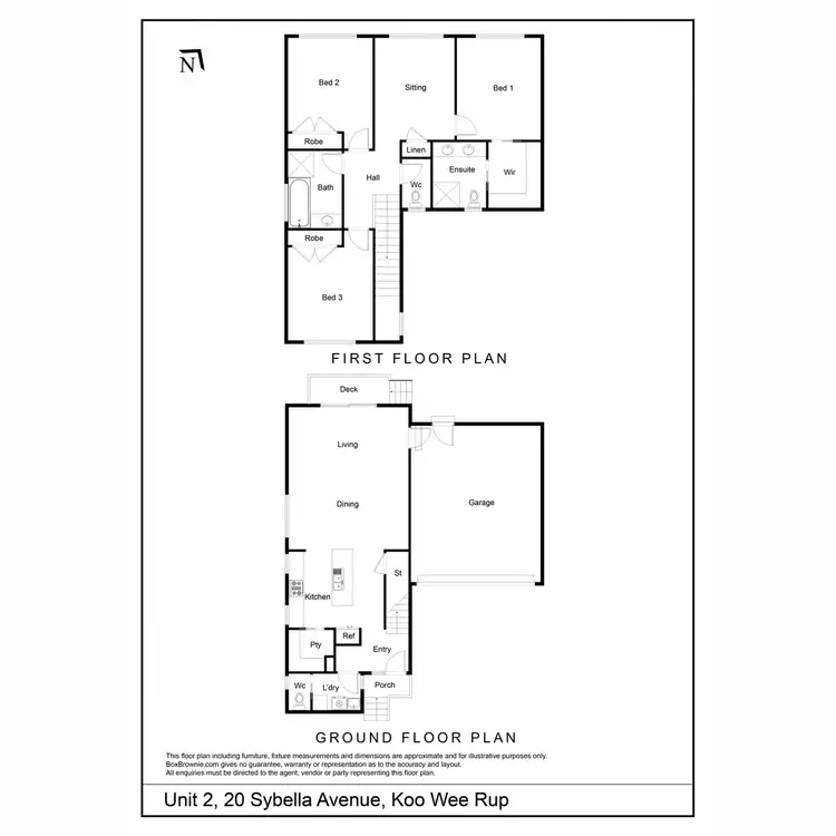 Floorplan of Homely unit listing, 2/20 Sybella Avenue, Koo Wee Rup VIC 3981