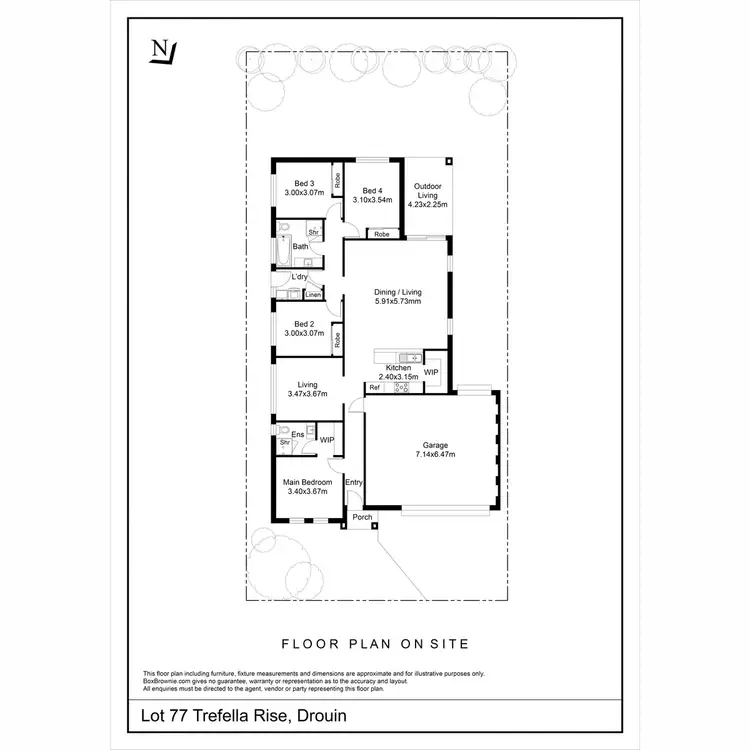 Floorplan of Homely house listing, 19 Trefella Rise, Drouin VIC 3818