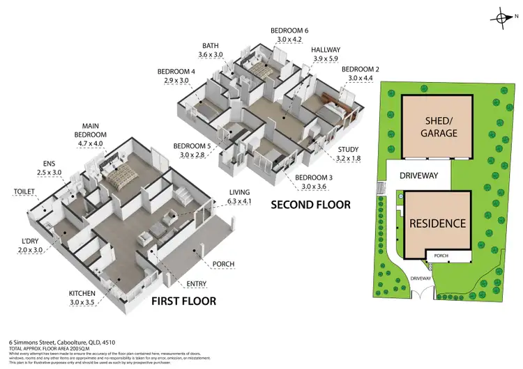 Floorplan of Homely house listing, 6 Simmons Street, Caboolture QLD 4510