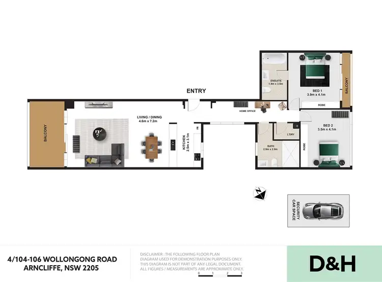 Floorplan of Homely apartment listing, 4/104-106 Wollongong Road, Arncliffe NSW 2205