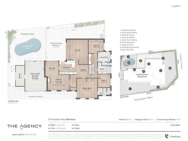 Floorplan of Homely house listing, 10 Freeman Way, Marmion WA 6020