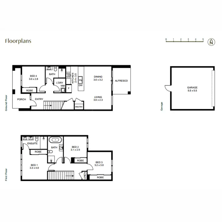 Floorplan of Homely townhouse listing, Lot 7467 (36) Bowerbird Loop, Oran Park NSW 2570