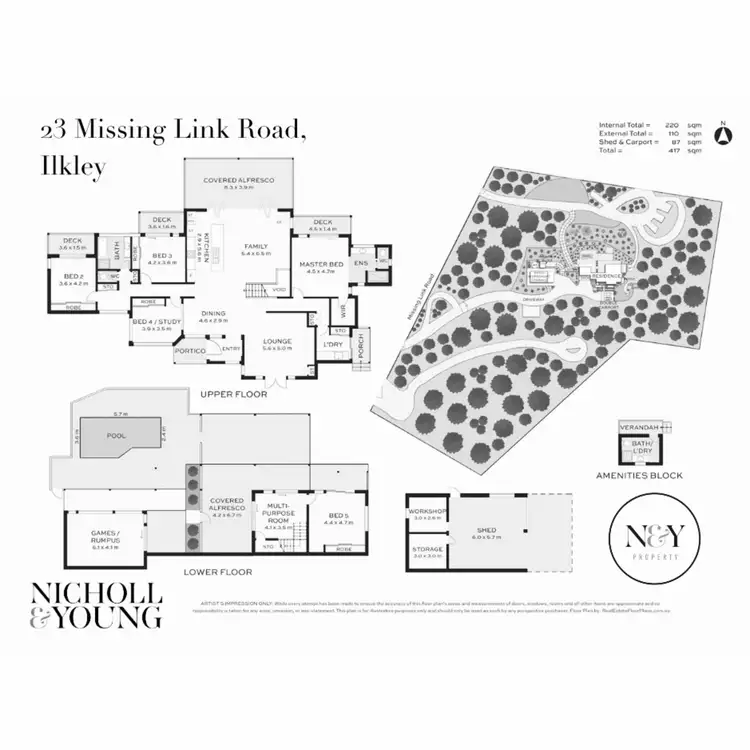Floorplan of Homely rural property listing, 23 Missing Link Road, Ilkley QLD 4554