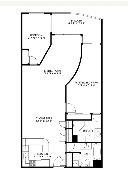 Floorplan of Homely apartment listing, 308/107 Canberra Avenue, Griffith ACT 2603