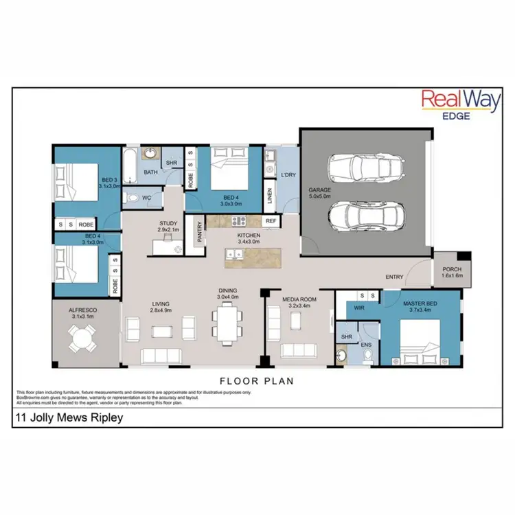 Floorplan of Homely house listing, 11 Jolly Mews, Ripley QLD 4306