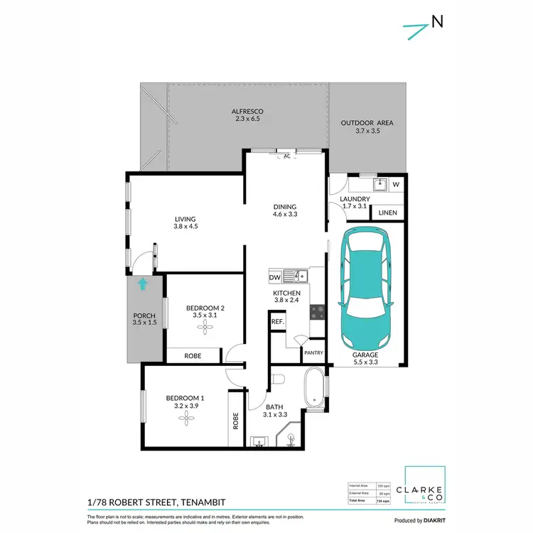 Floorplan of Homely house listing, 1/78 Robert Street, Tenambit NSW 2323