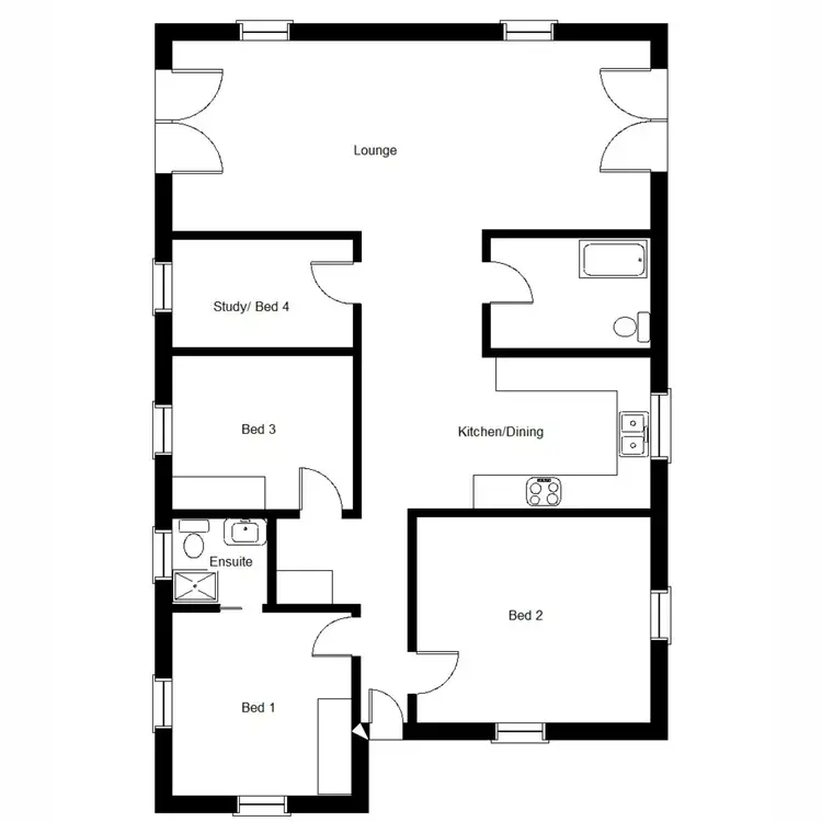 Floorplan of Homely house listing, 15 Beauval Street, Wilmington SA 5485