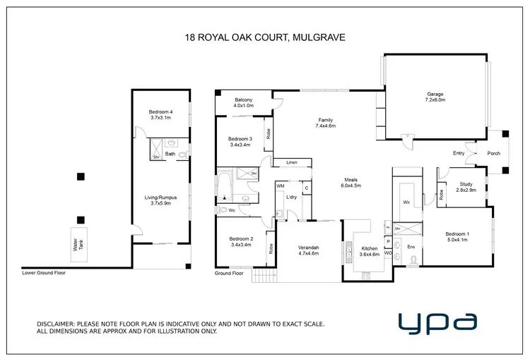 Floorplan of Homely house listing, 18 Royal Oak Court, Mulgrave VIC 3170