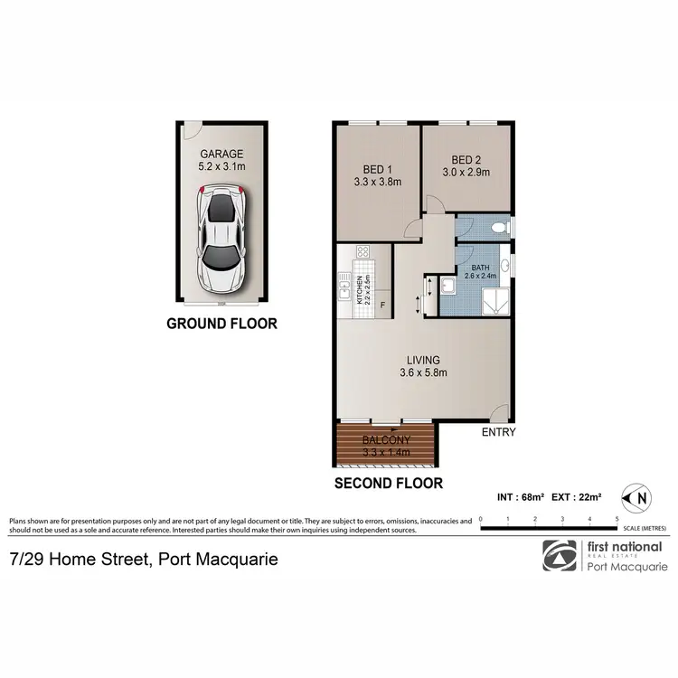 Floorplan of Homely unit listing, 7/29 Home Street, Port Macquarie NSW 2444