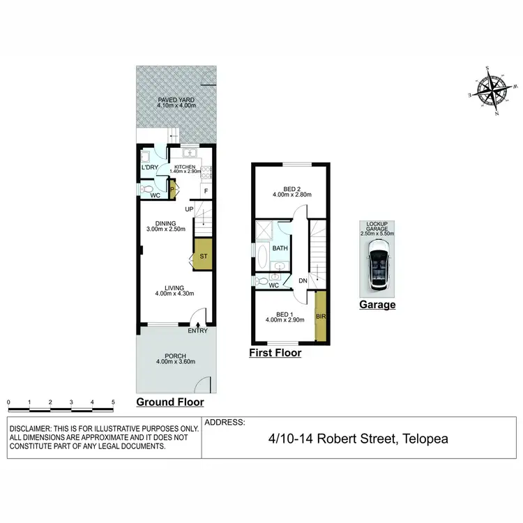 Floorplan of Homely townhouse listing, 4/10-14 Robert Street, Telopea NSW 2117